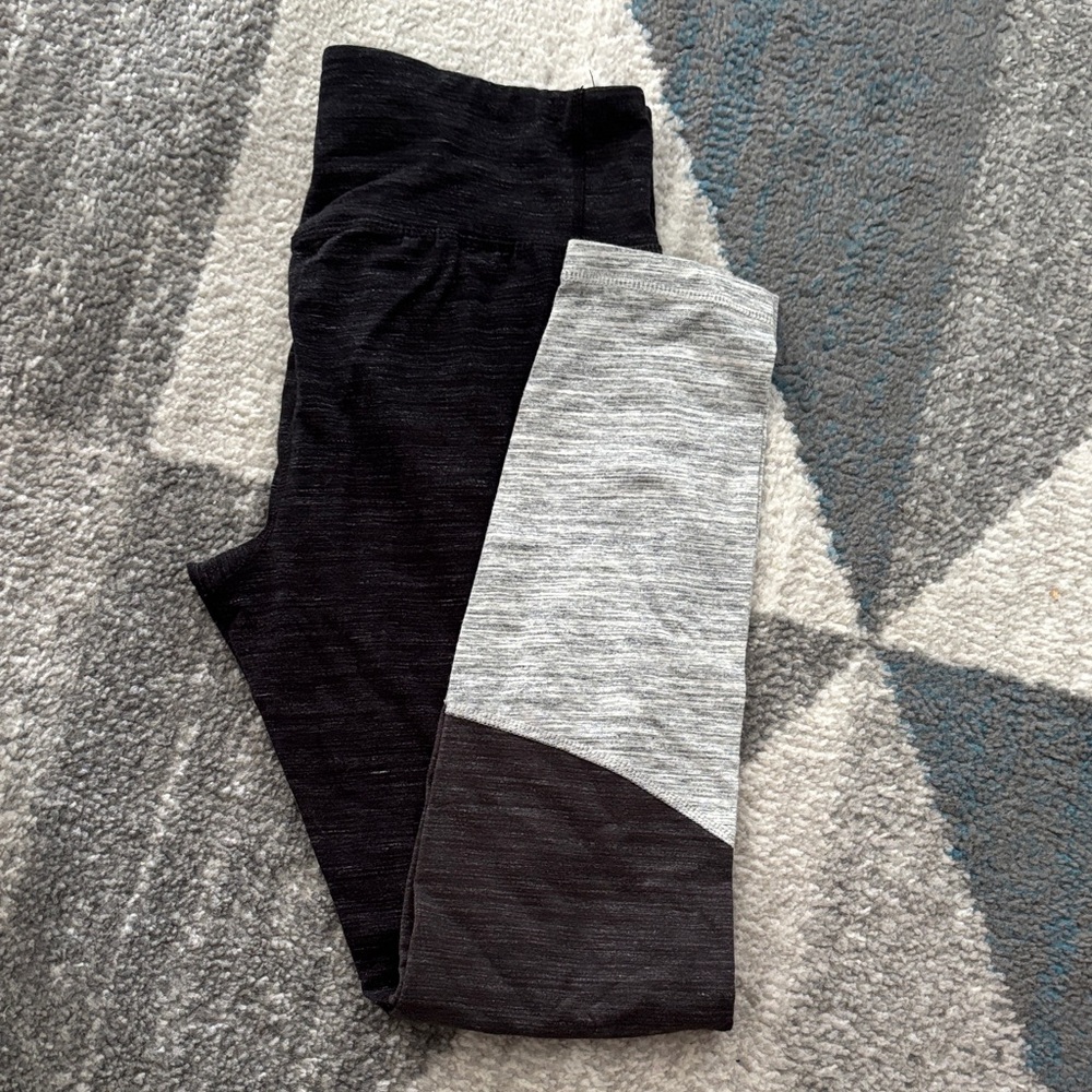 Athletic Works Black and Gray Leggings